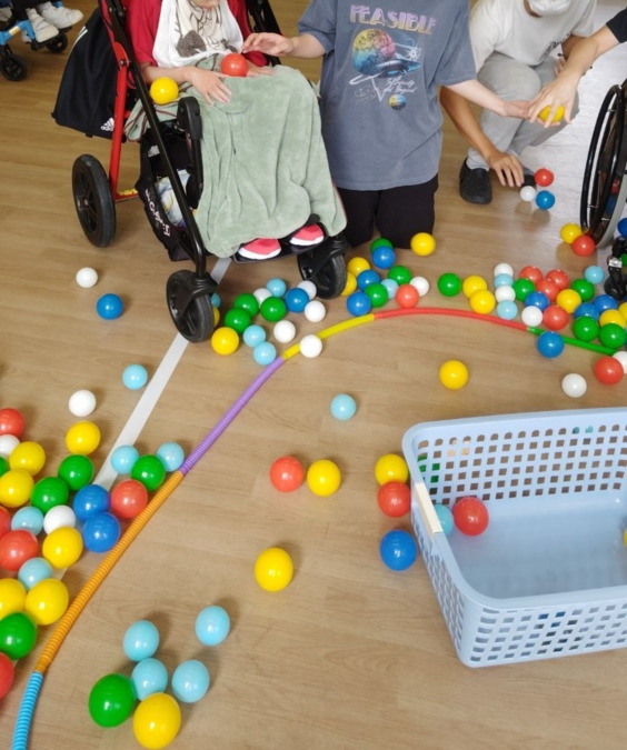 放課後等デイサービス　Cherry Blossom（児童指導員/指導員の求人）の写真26枚目：運動会　ボール入れ