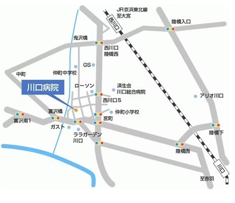川口病院（看護助手の求人）の写真3枚目：西川口駅徒歩15分