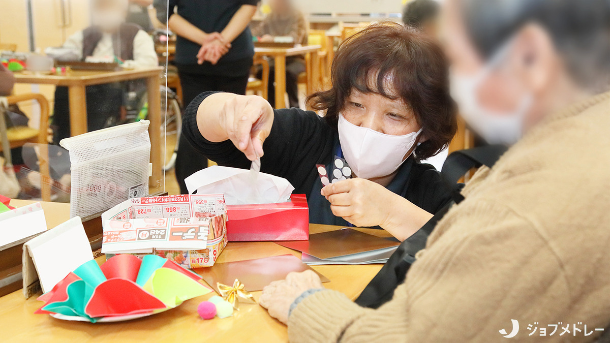 通所介護施設　ほのぼの園 デイサービスセンター（介護職/ヘルパーの求人）の写真5枚目：毎日の生活を豊かに過ごせるよう支援しています