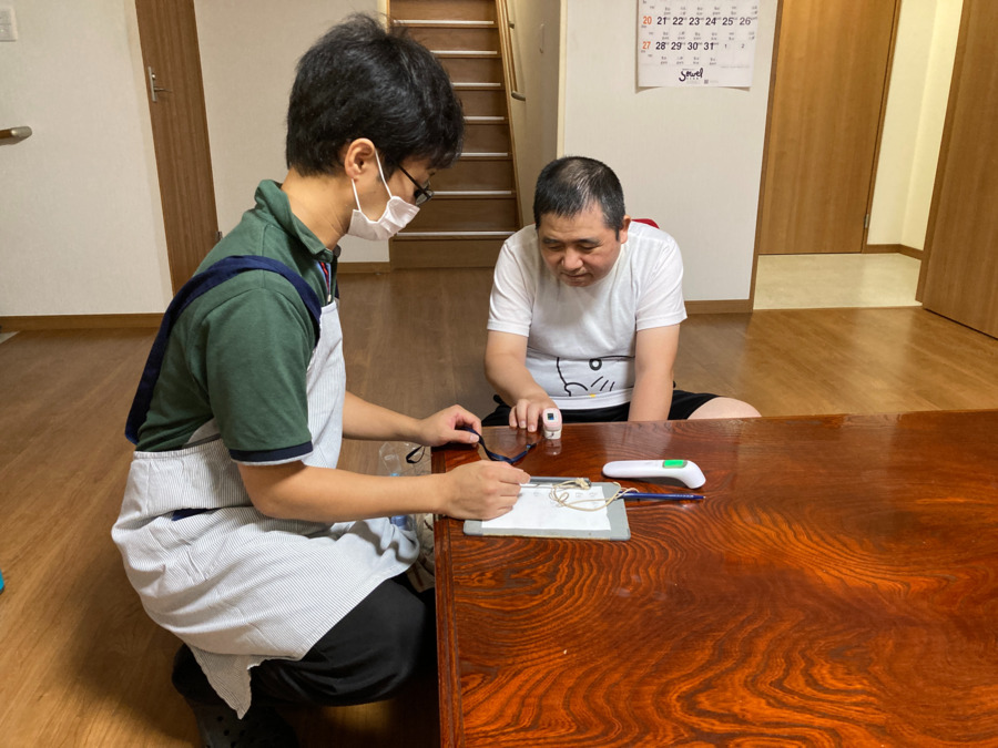 BFクローバーの写真5枚目：毎日の健康チェックで、健康支援をします。