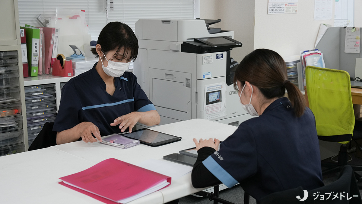 SOU訪問看護ステーション花見川(看護師/准看護師の求人)の写真10枚目:業務の様子です