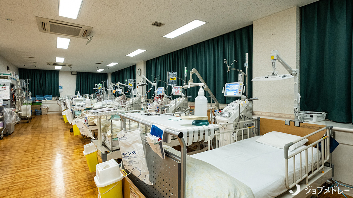 新富士病院（看護師/准看護師の求人）の写真13枚目：患者様の個々にあった質の高い透析医療を提供しています