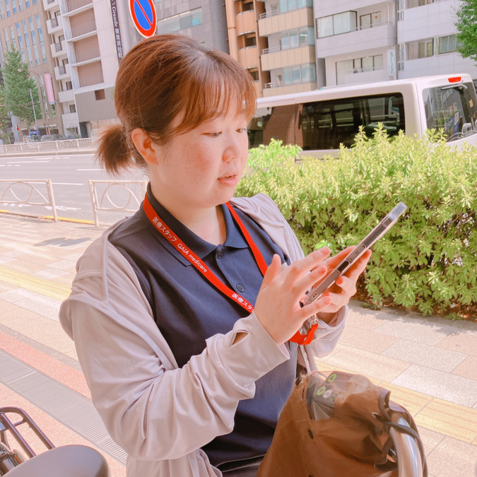 ガイア訪問看護ステーション　銀座（理学療法士の求人）の写真6枚目：スマホやタブレットで状況共有したり、記録したり。