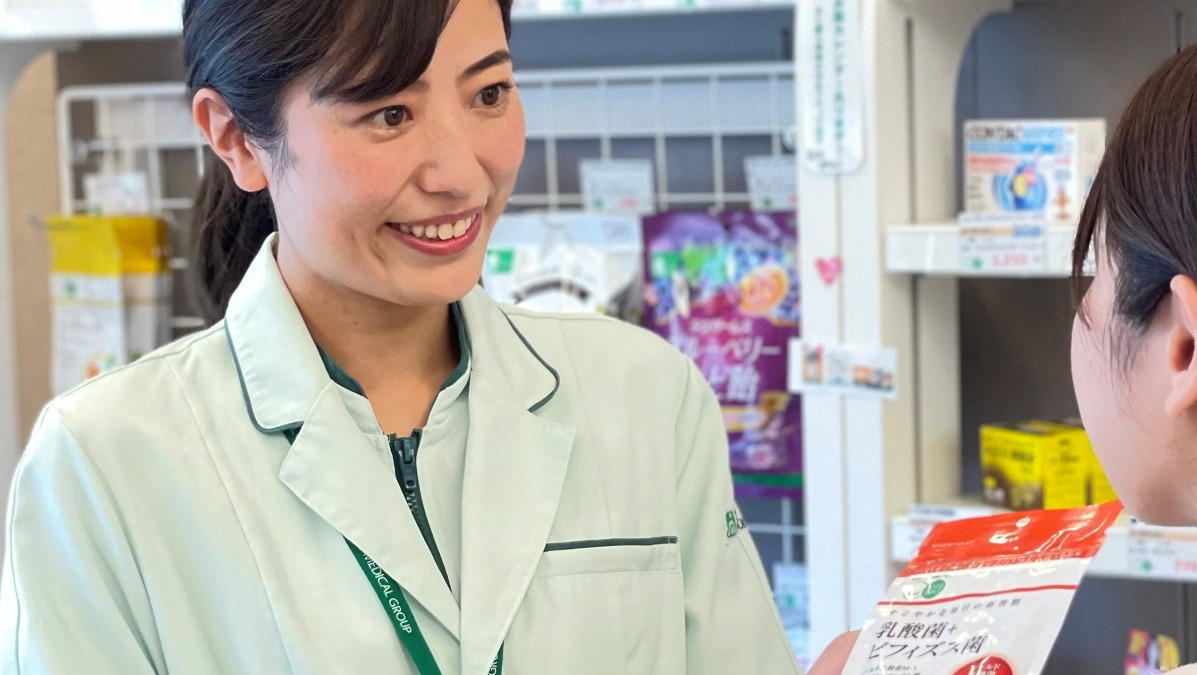 経堂みどり薬局（調剤事務の求人）の写真5枚目：【サプリメント等の相談・販売】
一人ひとりにあった商品の提案をします
