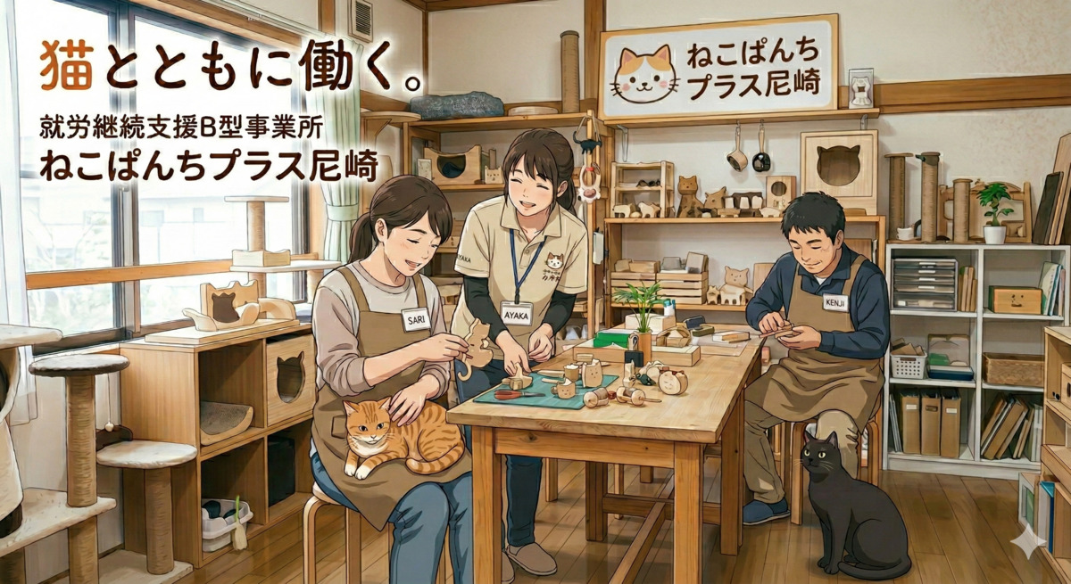 ねこぱんちプラス尼崎【2025年08月01日オープン】（生活支援員の求人）の写真：