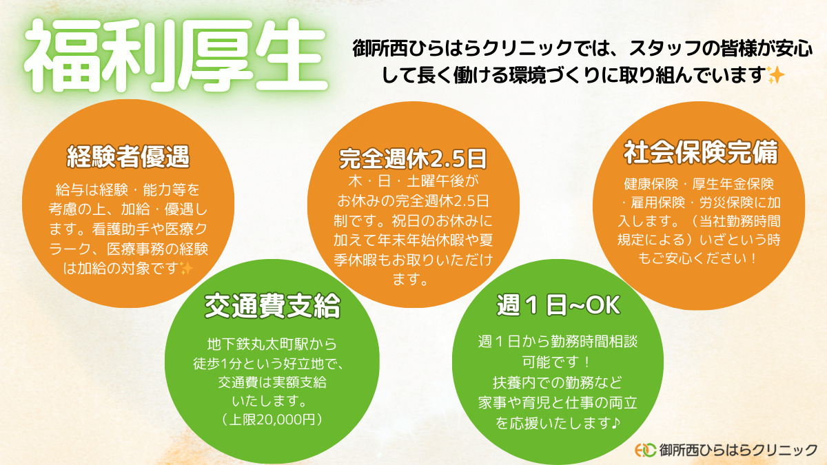 御所西ひらはらクリニック（医療事務/受付の求人）の写真2枚目：