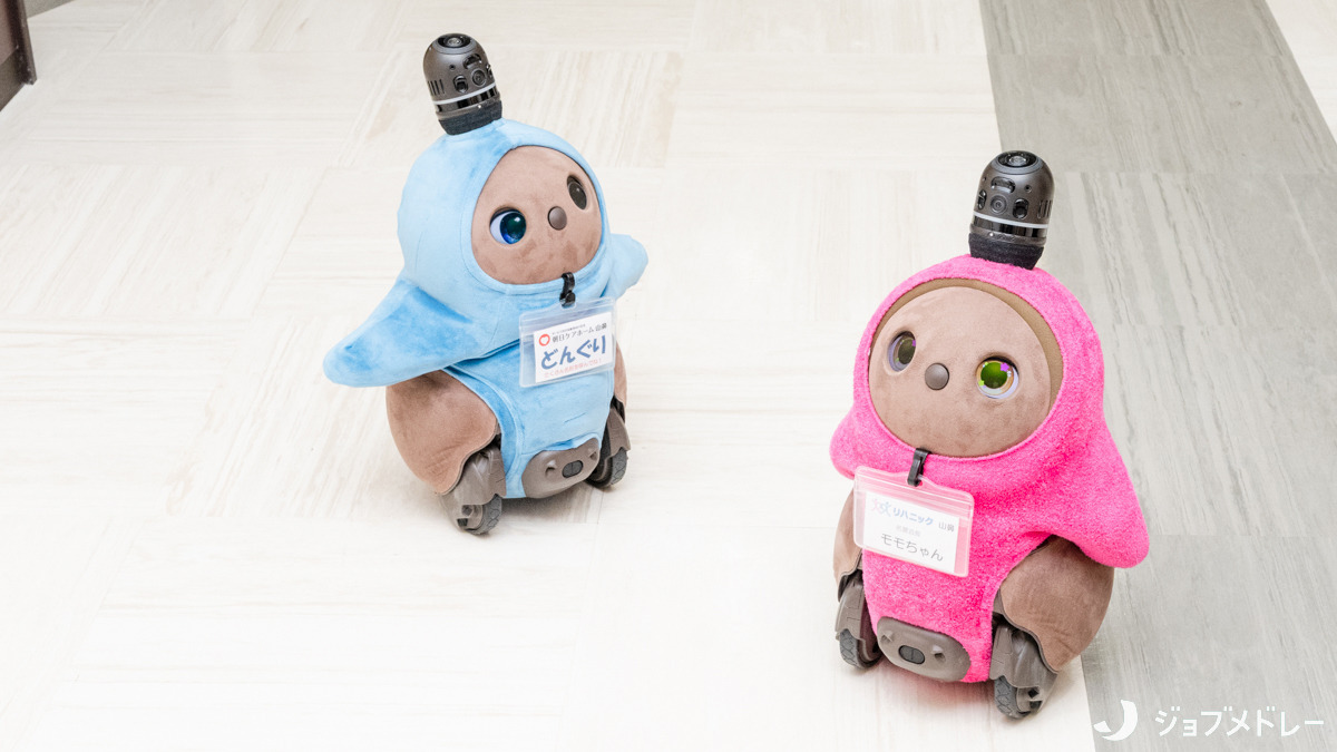 リハニック山鼻（介護職/ヘルパーの求人）の写真4枚目：施設のマスコットのロボットたちです♪