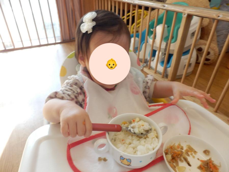 富沢アリス保育園の写真8枚目：お給食タイム