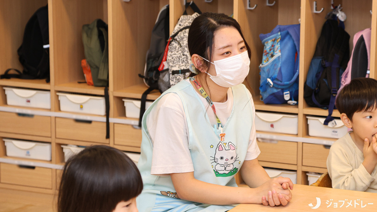 玉川保育園(保育士の求人)の写真8枚目:子どもたちとのふれあいを大切にしています