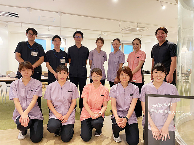 元気訪問看護リハステーション中川サテライト【2021年12月オープン】(看護師/准看護師の求人)の写真:現在看護師8名、セラピスト5名が在籍しています