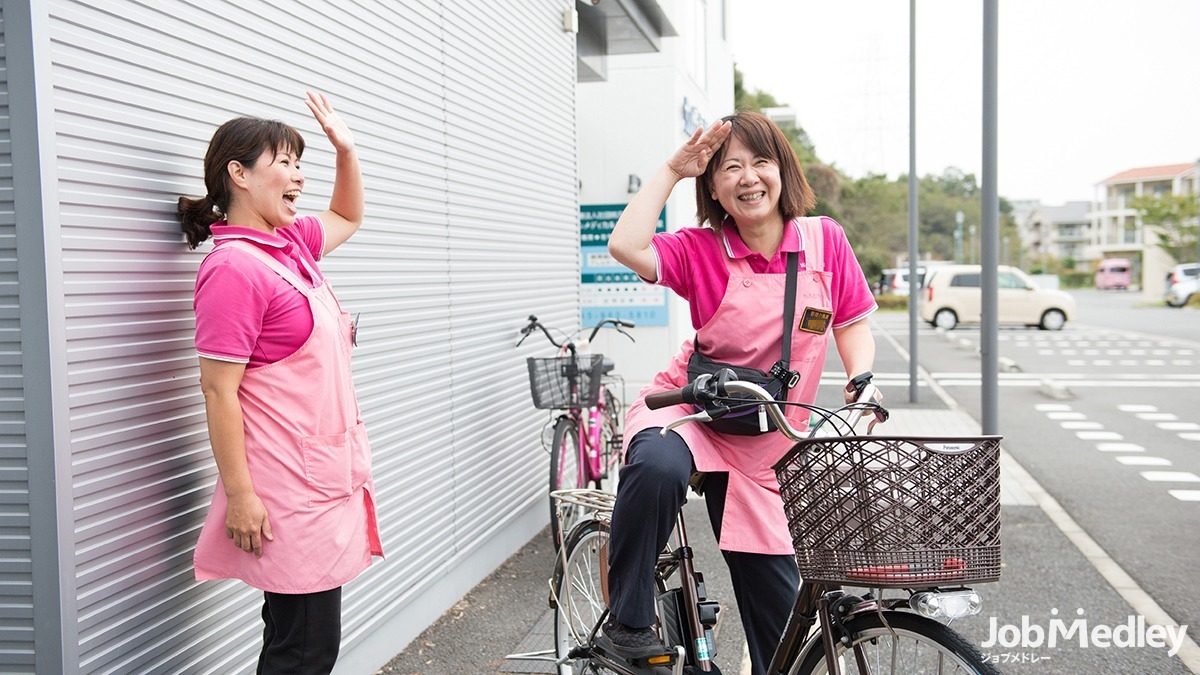 わかたけの杜（介護職/ヘルパーの求人）の写真3枚目：職員はいつも笑顔で明るい職場です