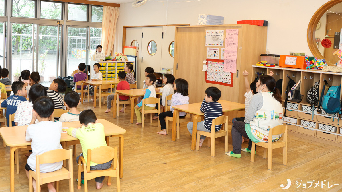 玉川保育園(保育士の求人)の写真7枚目:0〜5歳の子どもたちが賑やかな日々を送っています