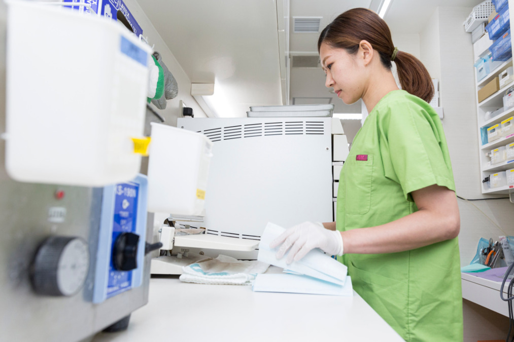 医療法人社団　希　ハート・イン歯科クリニック（歯科衛生士の求人）の写真3枚目：患者さんはもちろん、スタッフにとっても安全安心な環境を整えています。