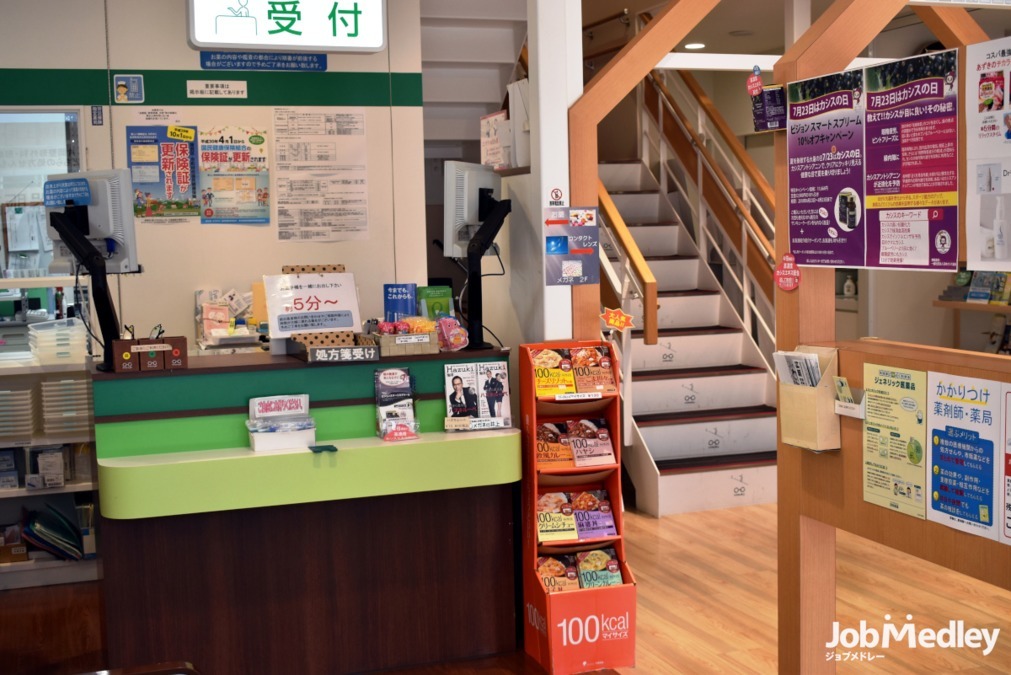 アイ調剤薬局の写真10枚目：明るい店舗とスタッフ用の休憩スペースが確保されています