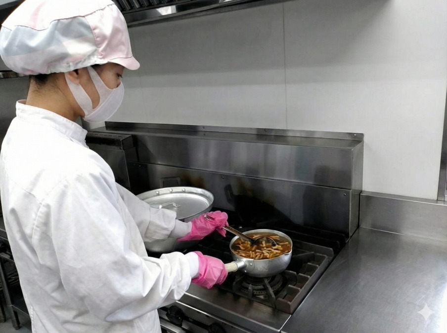 株式会社ファーストフーズ　長岡カトリック幼稚園内の厨房（調理師/調理スタッフの求人）の写真