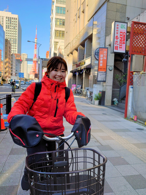 ガイア訪問看護ステーション　新宿の写真3枚目：東京は自転車での訪問です。季節の移ろいを感じながら訪問出来ます
