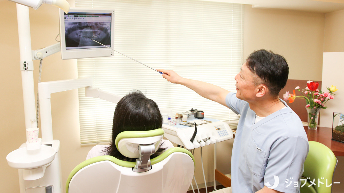 藤島歯科（歯科助手の求人）の写真2枚目：メンテナンスに通う患者様が多いため、予防歯科に注力しています