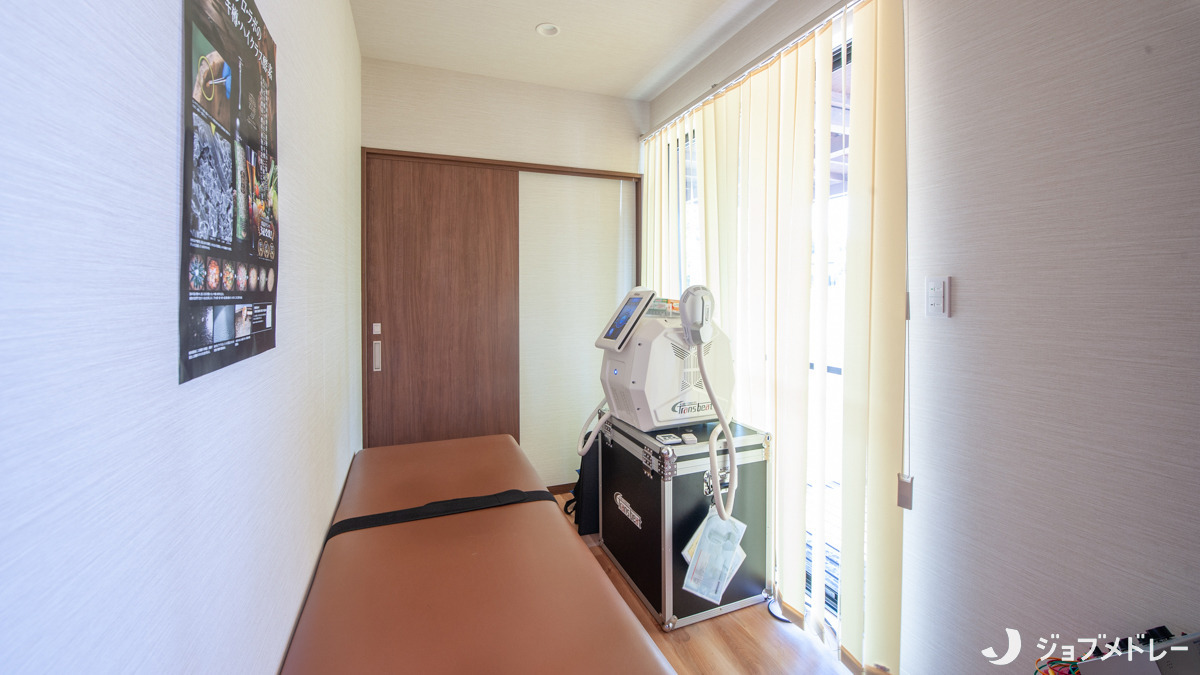 かたぎり接骨院（柔道整復師の求人）の写真14枚目：トランスビートを導入しており、ダイエットメニューにも対応可能です