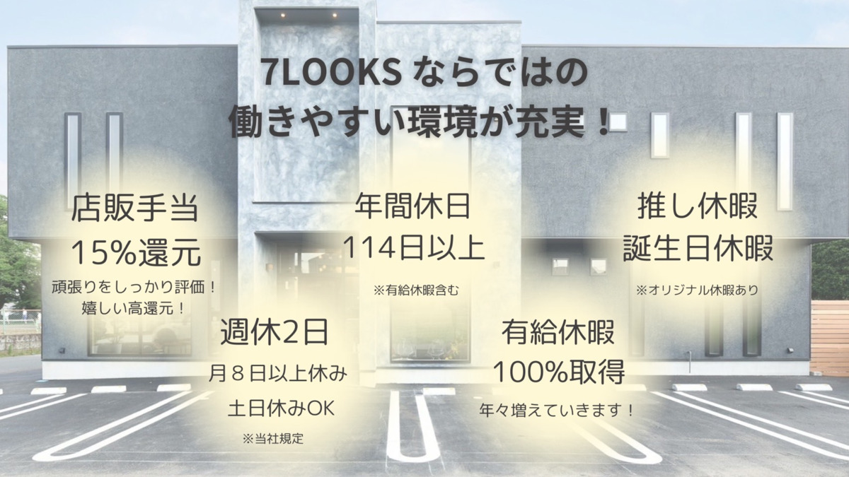 7LOOKS COCO total beauty salon 宇都宮西川田店の写真2枚目：