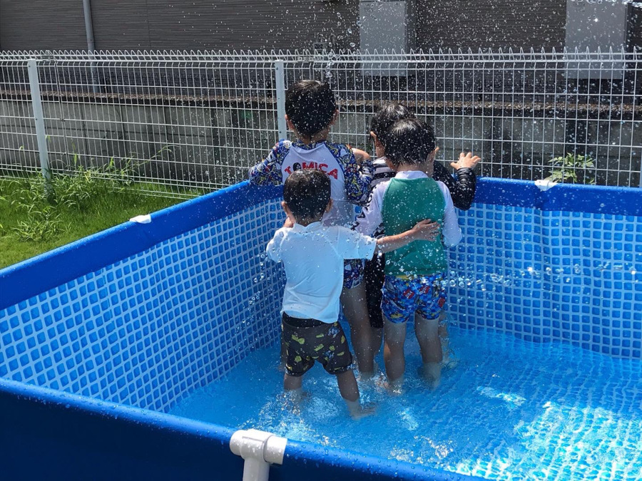 児童発達支援所 chouchou吉岡の写真10枚目：みんな水から逃げてるのかな？
