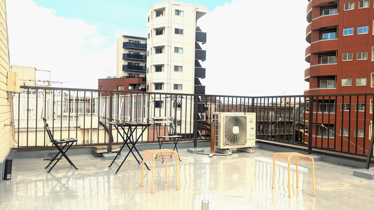 株式会社 Projectの写真4枚目：屋上休憩スペース