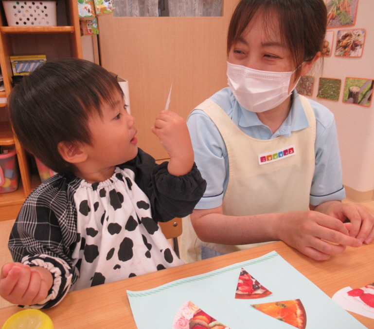 ニチイキッズのっぽろ駅前保育園の写真2枚目：一人一人のお子様に深くかかわれます。