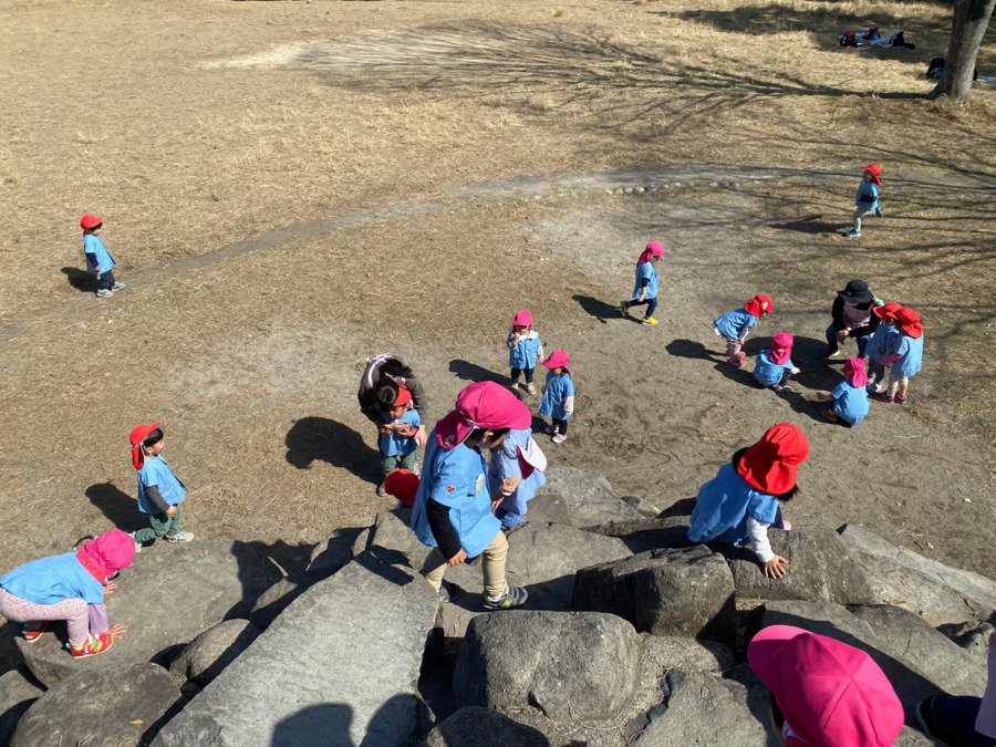 ぎおんひがしこども園　本園（保育士の求人）の写真5枚目：戸外遊びをしっかり取り入れています☆