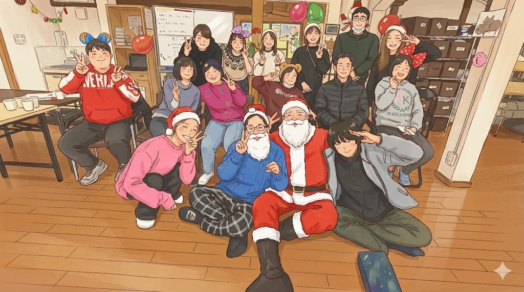 就労継続支援B型てん（生活支援員の求人）の写真14枚目：１つ１つの行事もおもいっきり楽しんでいます。賑やかで笑いが絶えません。