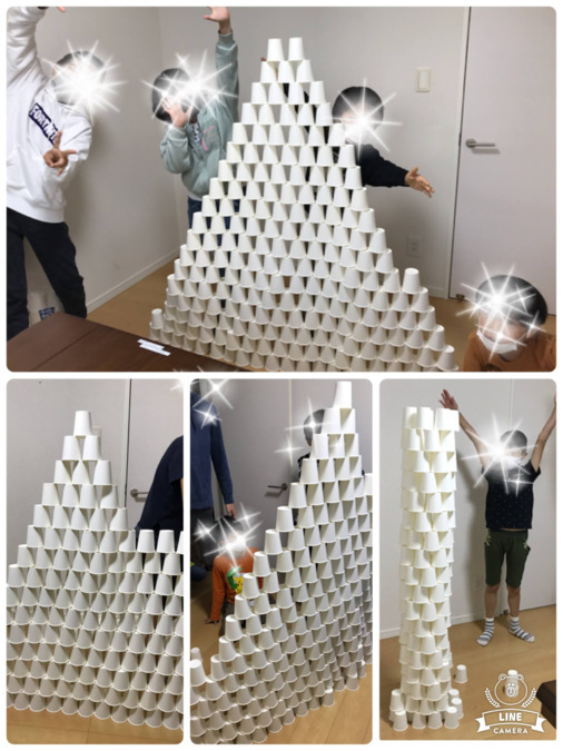 お山のデイサービス めばえの写真5枚目：みんなで協力遊びが大好きな子ども達。笑顔がはじけます♪