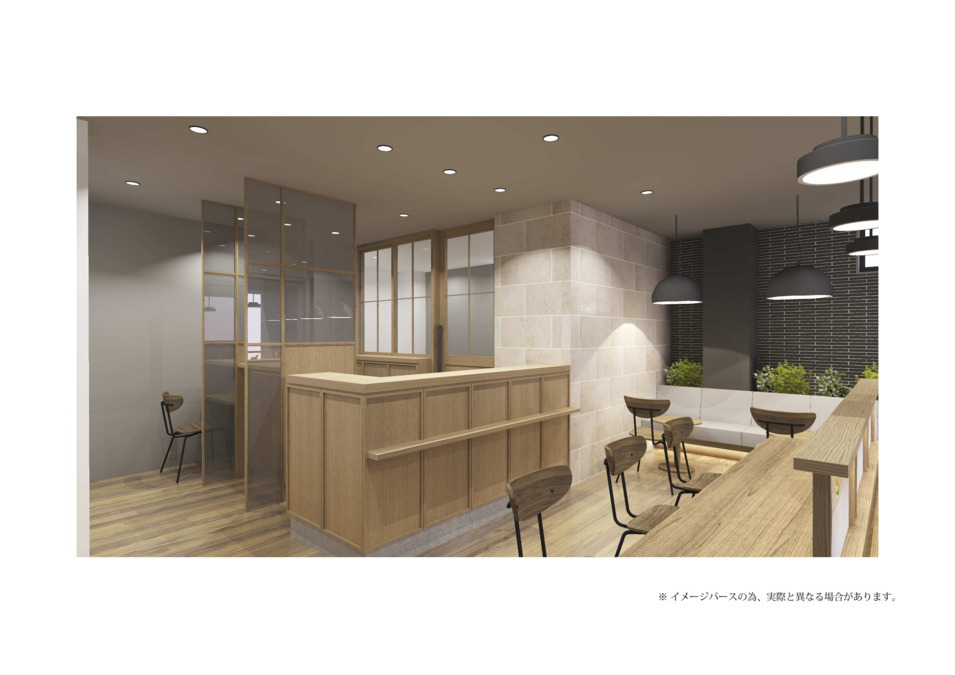 わかくさ薬局高槻店（仮称）【2025年11月01日オープン予定】（薬剤師の求人）の写真2枚目：【内観2】木のぬくもりは感じながら空間を楽しんでいただけるようなデザインです。