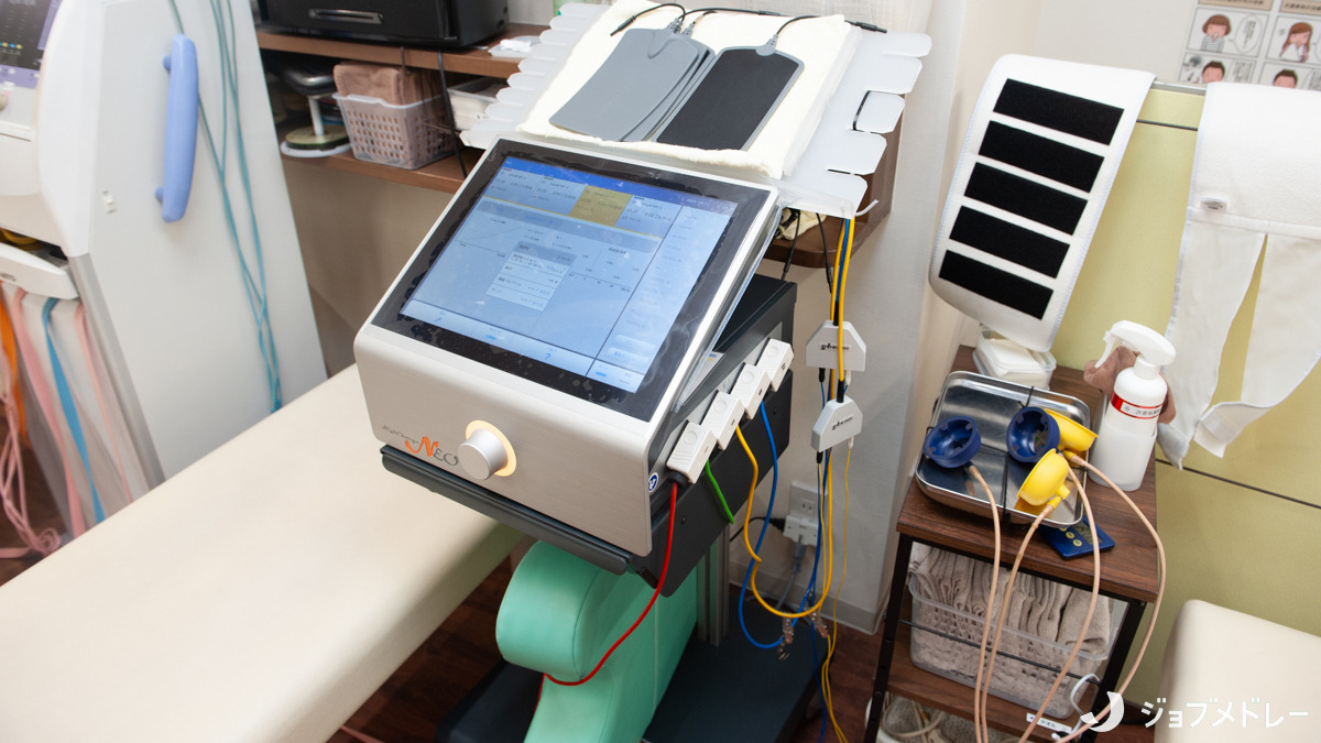 かたぎり接骨院（柔道整復師の求人）の写真11枚目：それぞれの方に合った機器をご提案しています