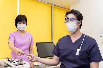 高畑耳鼻咽喉科医院の写真3枚目：頚部のエコー検査、アレルギーのレーザー治療などにも対応しています