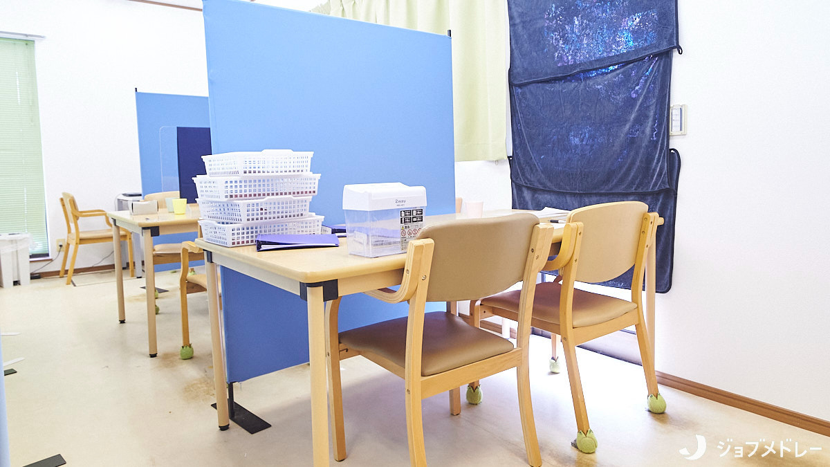 ウイング千代ヶ丘の写真9枚目：周囲が気にならないよう仕切りを設けています