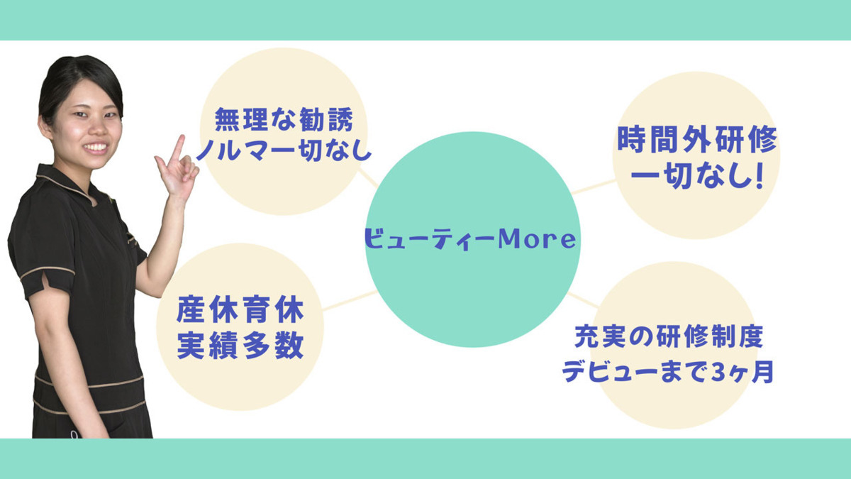 Beauty More 長岡店(エステティシャン/セラピストの求人)の写真1枚目: