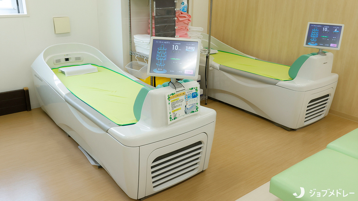 SOL整形外科鷺沼スポーツクリニック（医療事務/受付の求人）の写真10枚目：ウォーターベッドの設備です