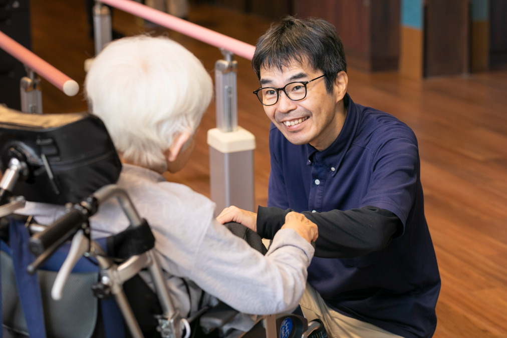 障がい者支援施設　みわ翠光園の写真4枚目：　　　リハスタッフとの連携