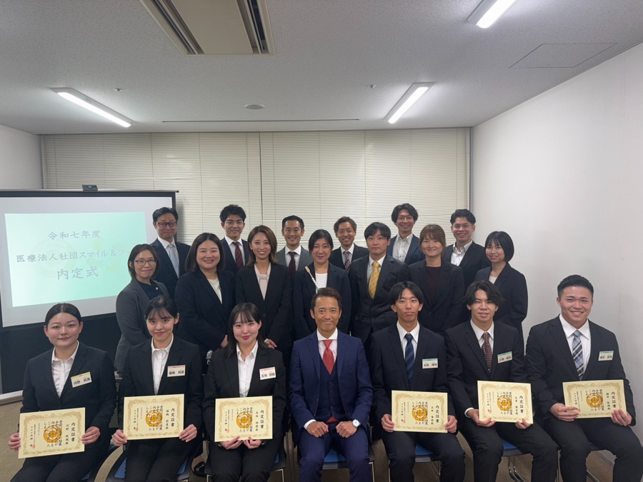いしがみ整形外科クリニック（看護師/准看護師の求人）の写真5枚目：9月には新入職員の内定式も行いました！合計７名の新卒さんが入職されます！！