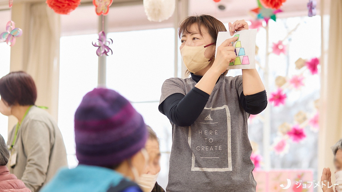 コープみらい高津第2デイサービスセンター(介護職/ヘルパーの求人)の写真6枚目:一人ひとりに合わせて機能訓練を実施しています