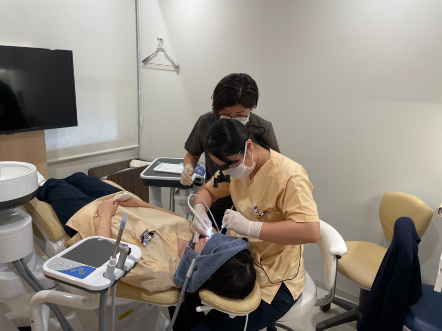 エール歯科クリニック村上（歯科衛生士の求人）の写真2枚目：月1、2回フリーランス歯科衛生士の指導を受けることが出来ます。