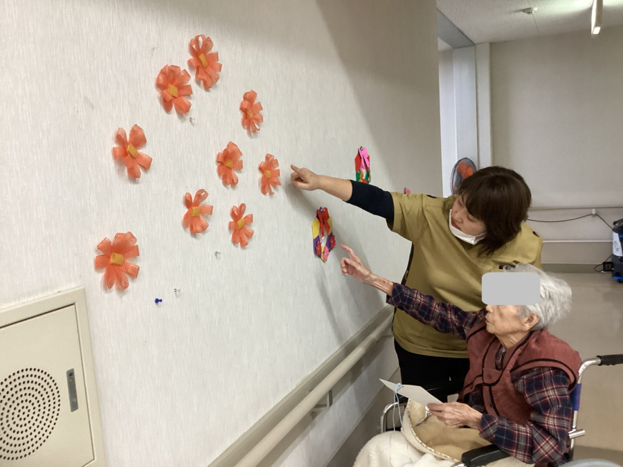 介護老人保健施設おおひら(作業療法士の求人)の写真2枚目:施設内イベント(シールラリー)