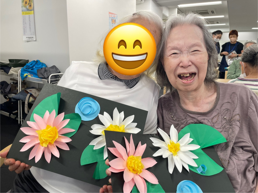 ソラノイロ　芝公園（管理職（介護）の求人）の写真10枚目：生まれた年、生まれた月、生まれた日、が全く同じお二人です！