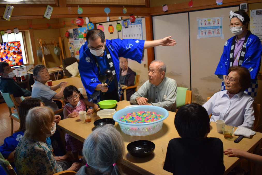 樹楽　秋津の写真6枚目：毎年夏祭りを開催してます♪職員の子供も参加して大盛り上がり！