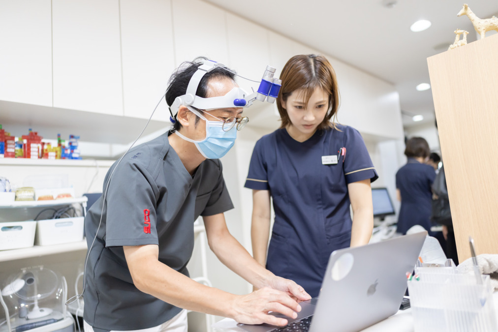 どい歯科クリニック（歯科医師の求人）の写真6枚目：基礎的なことは、院長が直接指導します