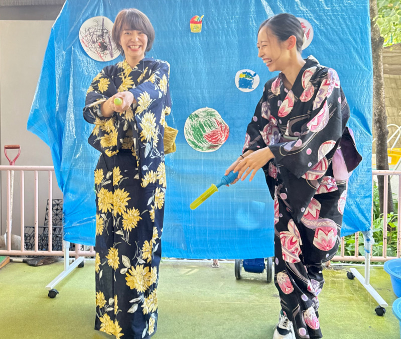 滝野川北保育園（保育士の求人）の写真7枚目：夏祭りの一コマ