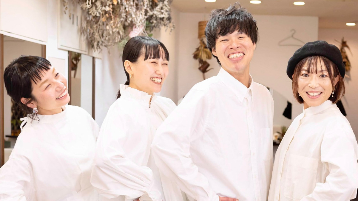 hair M I N D（美容師の求人）の写真2枚目：穏やかなメンバーで、人間関係の不安なく働けます