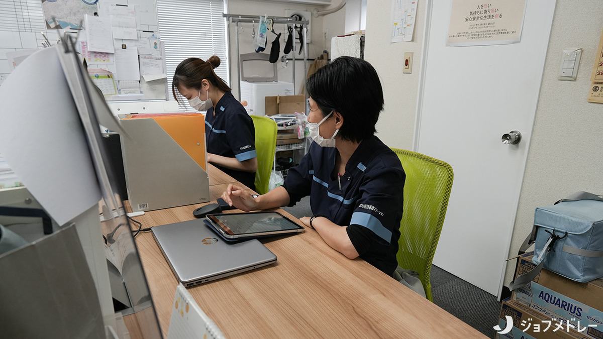 SOU訪問看護ステーション花見川(看護師/准看護師の求人)の写真8枚目:業務の様子です