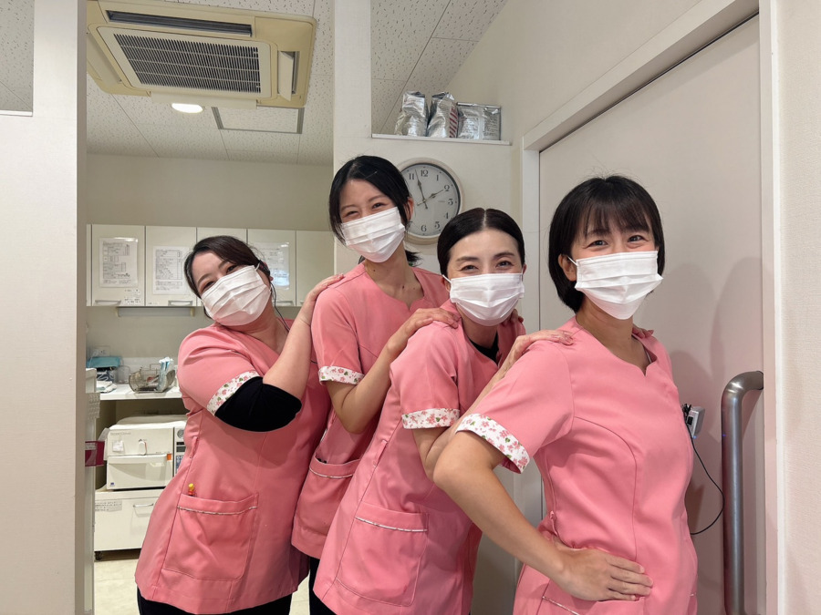医療法人裕翔会　もりさき歯科クリニック（歯科助手の求人）の写真3枚目：スタッフです。