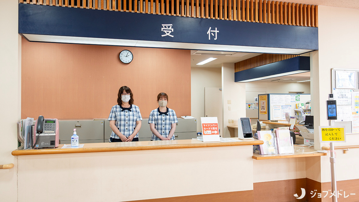 明和記念病院（看護師/准看護師の求人）の写真6枚目：明るく丁寧な対応に努めています