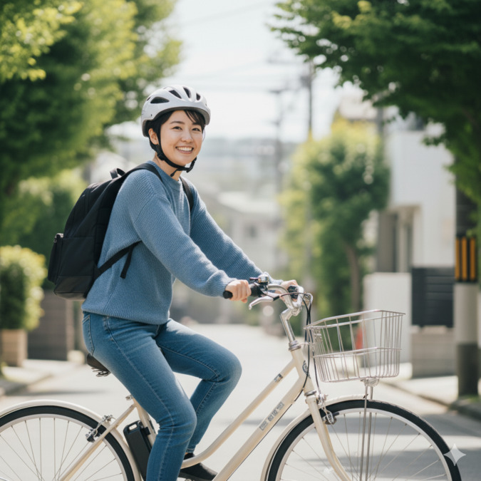 医療法人社団ラルゴ　訪問看護ステーション　ドルチェ（看護師/准看護師の求人）の写真7枚目：電動アシスト自転車（貸与）で1日4件～5件ほどの訪問になります。