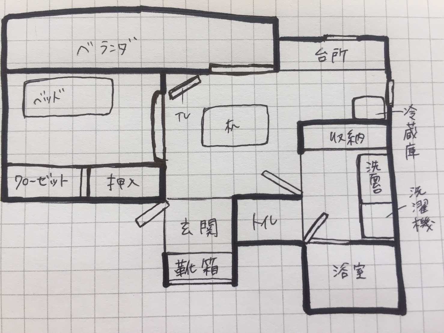 久米島・部屋の間取り図